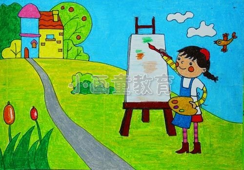 美国宝宝是如何学绘画的？