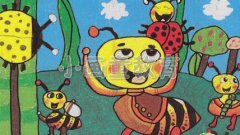 儿童油画棒绘画：昆虫总动员